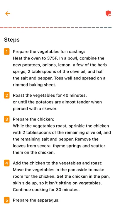 Captures d'écran de Tasty Food Recipes for Cooking