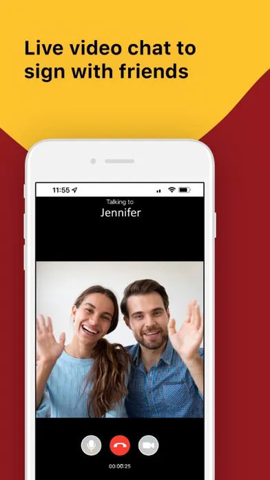 Tangkapan skrin Social ASL Community App