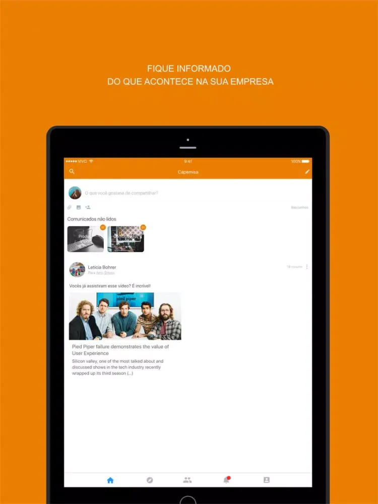 Ảnh chụp màn hình của Rede Colaborativa Capemisa iPad 