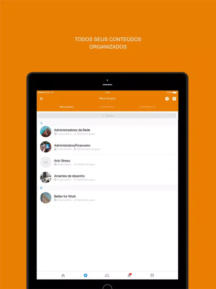 Ảnh chụp màn hình của Rede Colaborativa Capemisa iPad 