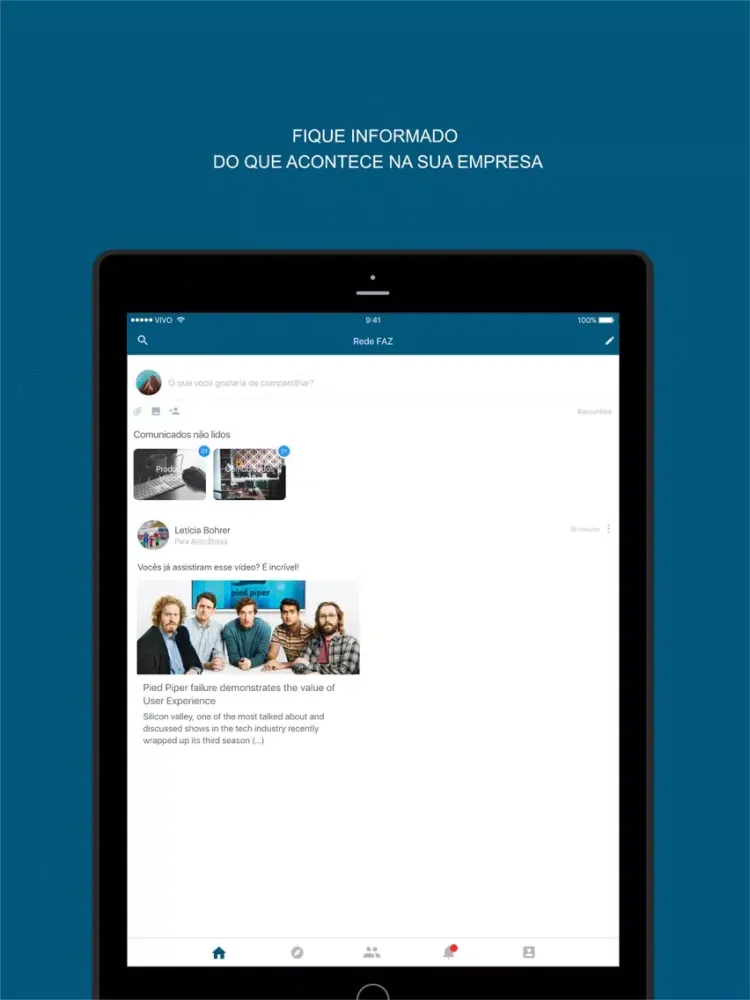 RedeFaz iPad  Screenshots