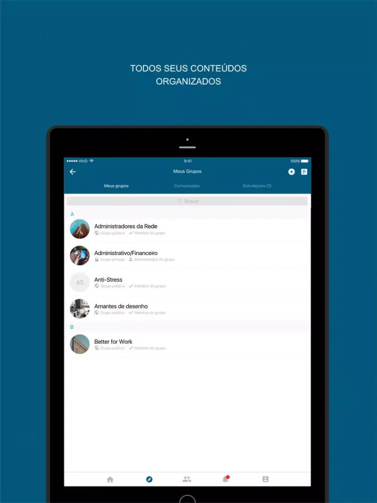 RedeFaz iPad  Screenshots