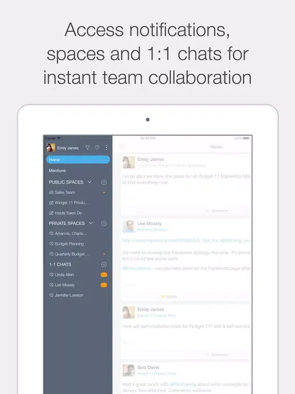 VMware Socialcast iPad  Ekran Görüntüleri