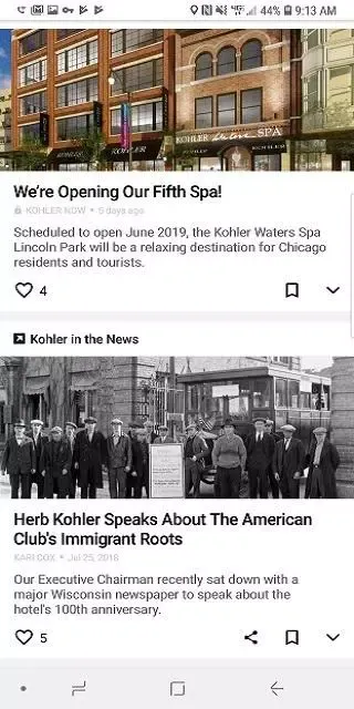 KOHLER Now Screenshots
