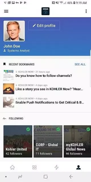 KOHLER Now Screenshots