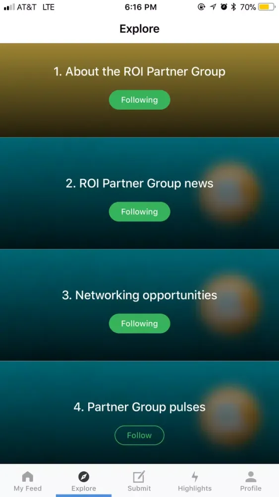 ROI Partner Group Screenshots
