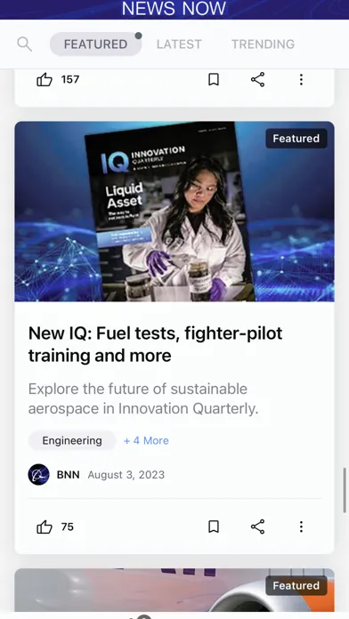 Скриншоты Boeing News Now