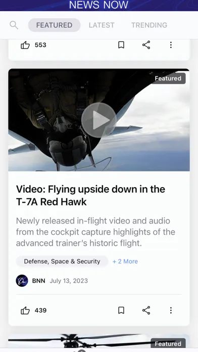 Скриншоты Boeing News Now