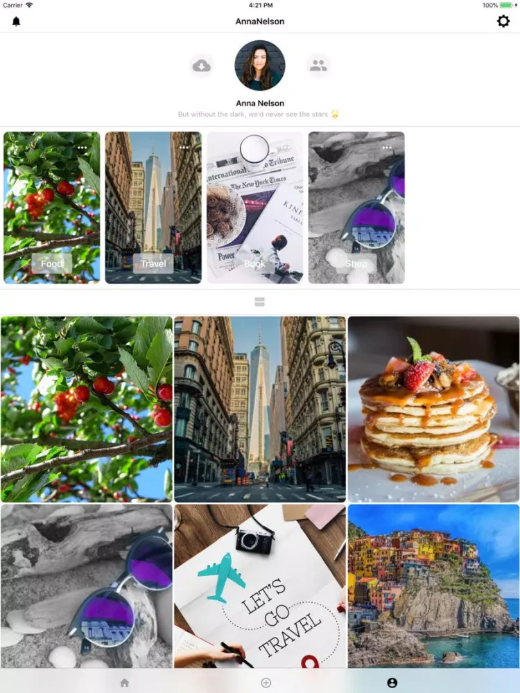ภาพหน้าจอของ Live Cloud Photo－Thought Diary iPad 