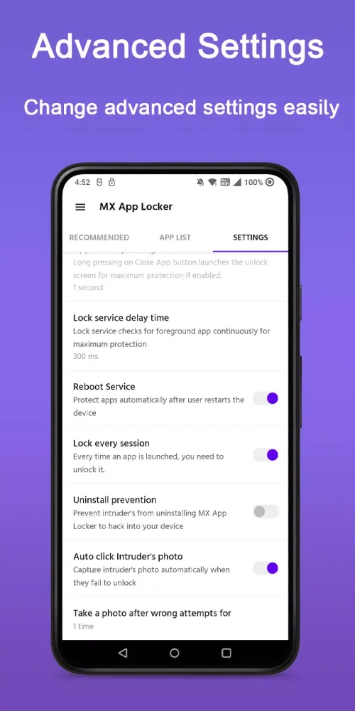 MX App Locker Screenshots