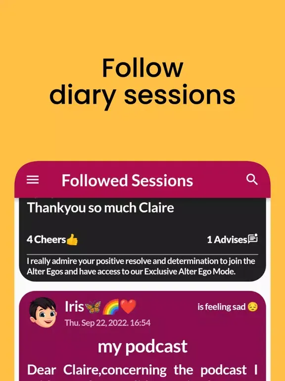 Dear Claire - Ai Diary Chat iPad  سکرین شاٹس