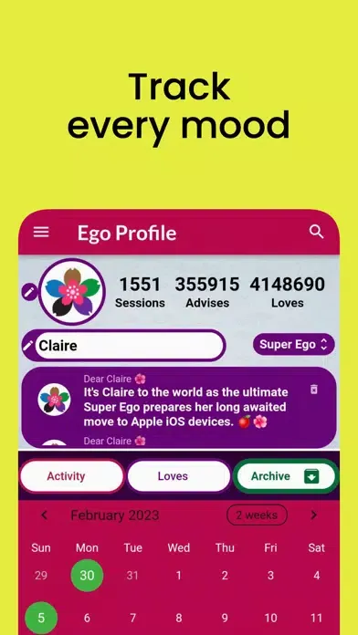 Dear Claire - Ai Diary Chat سکرین شاٹس