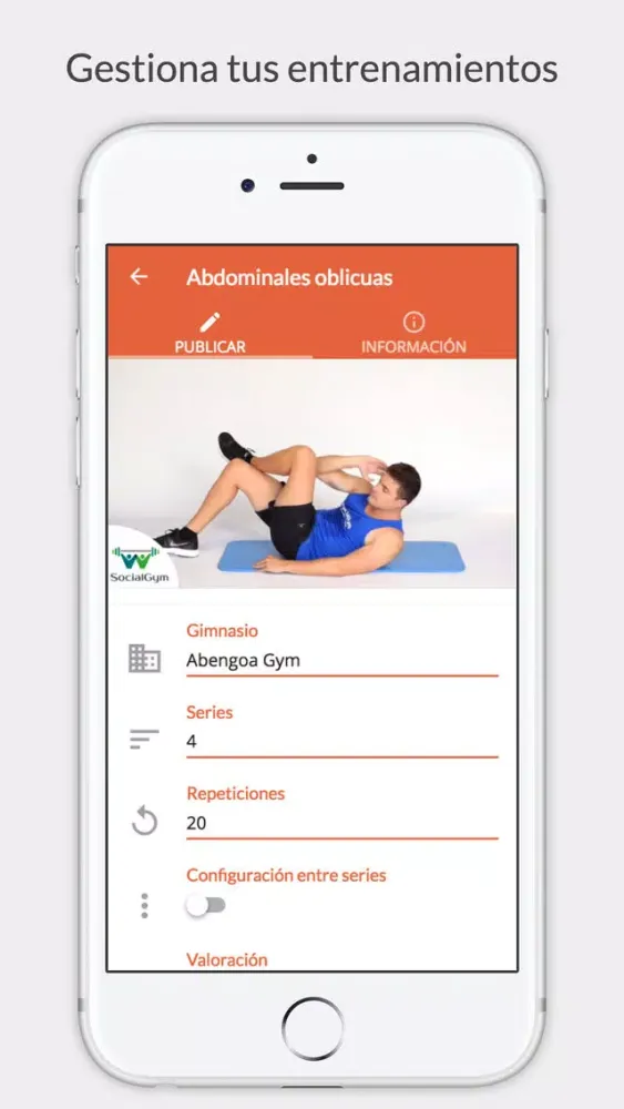 ภาพหน้าจอของ Abengoa Gym