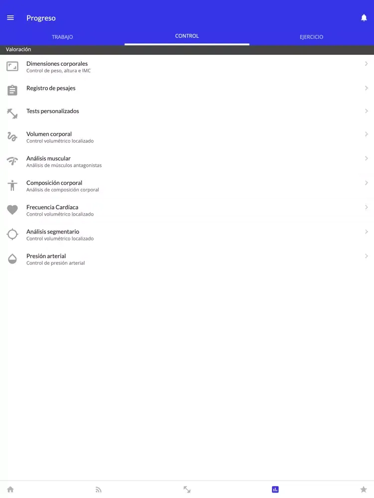Centro de entrenamiento Wimuv iPad  স্ক্রিনশট