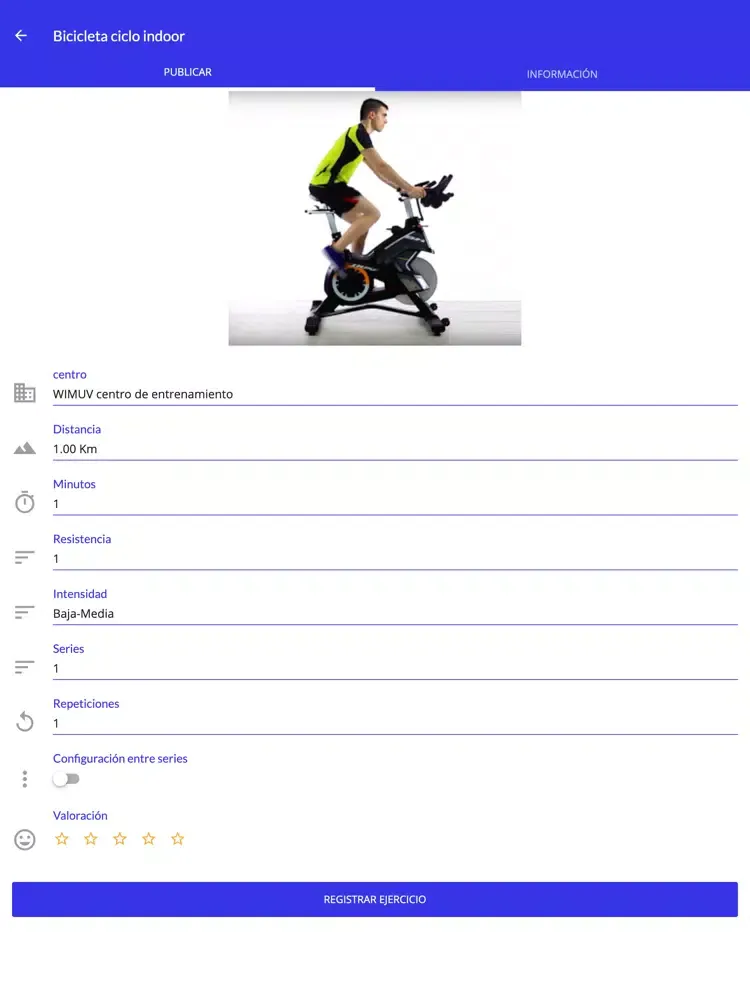 Centro de entrenamiento Wimuv iPad  স্ক্রিনশট