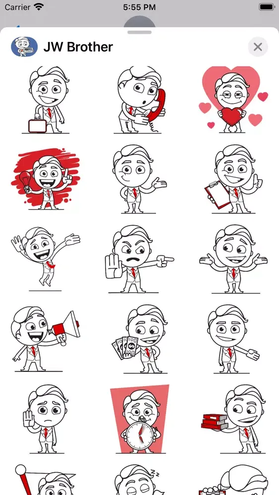 Capturas de tela do JW Brother