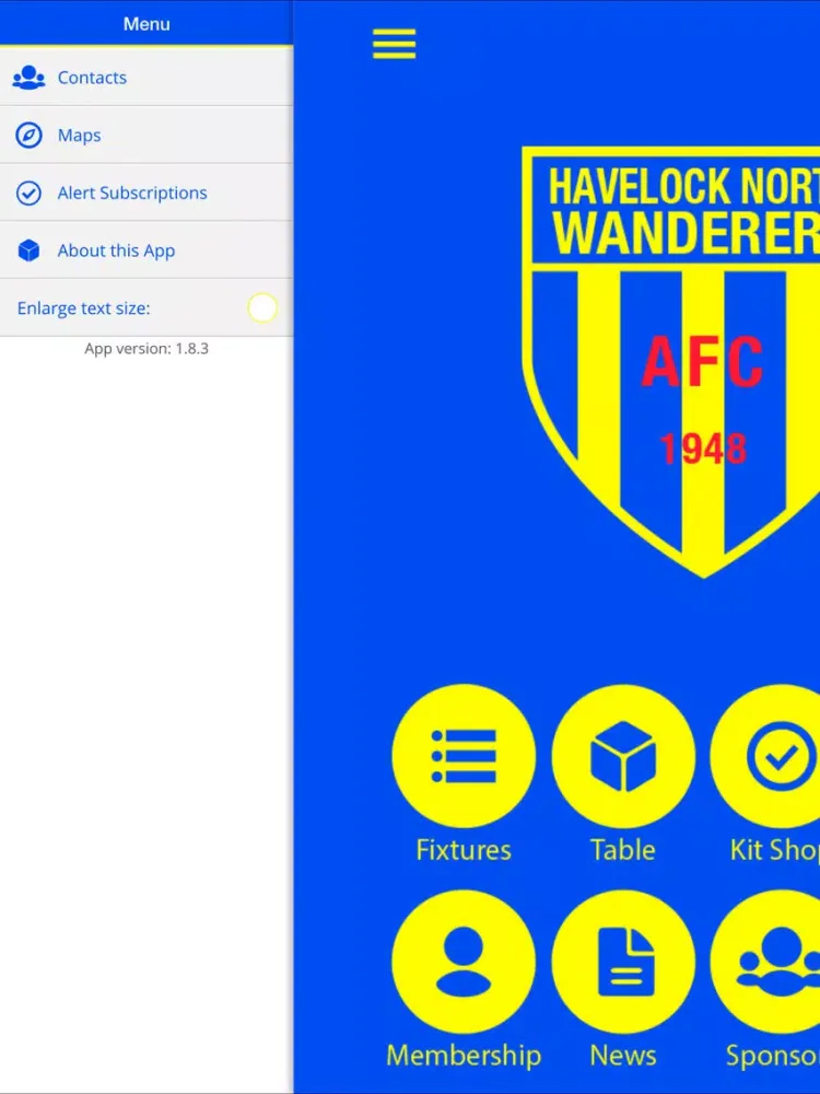 Screenshot di Havelock North Wanderers iPad 