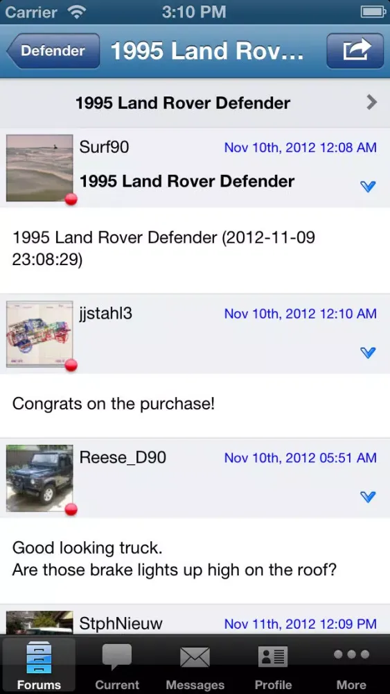 Land Rover Defender Community سکرین شاٹس