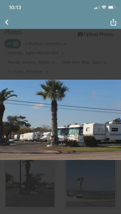 Tangkapan skrin RV Park and Campground Reviews
