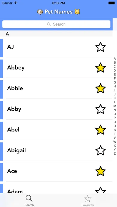 Capturas de pantalla de Pet Names: Top Names for Pets