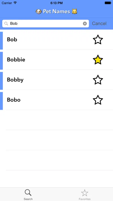 Capturas de pantalla de Pet Names: Top Names for Pets