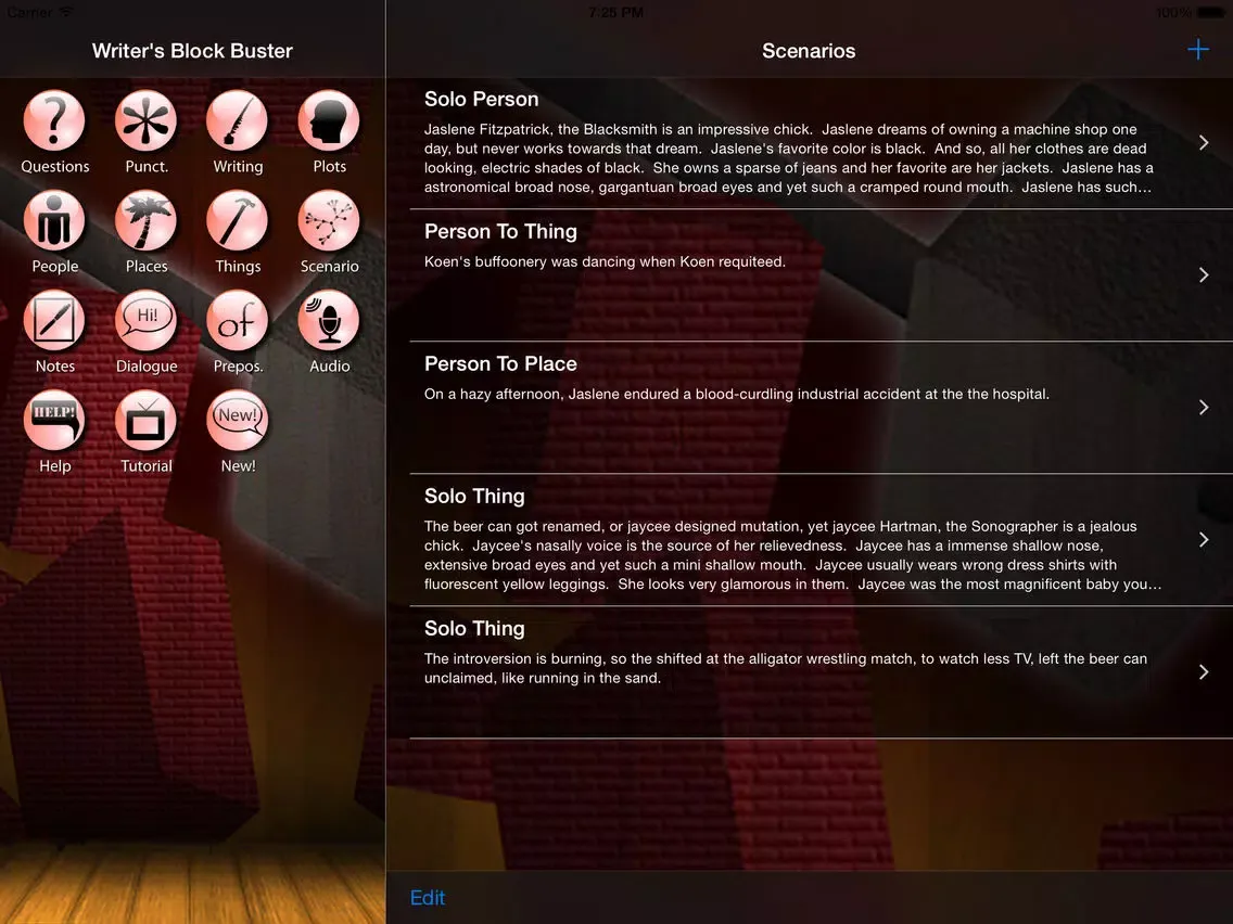 Screenshot di Writer's Block Buster iPad 