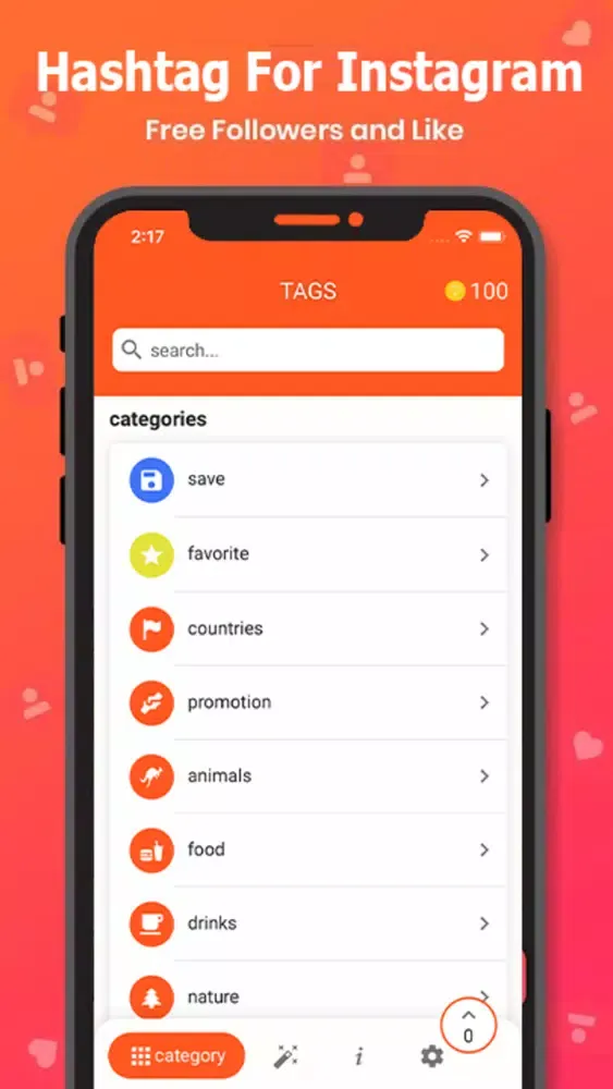 Ảnh chụp màn hình của Followers For Instagram Tags