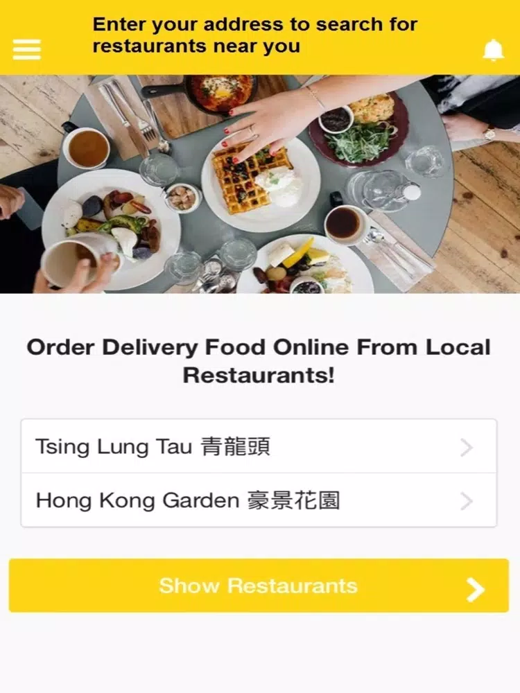 Socialmeals Customer app iPad  Screenshots