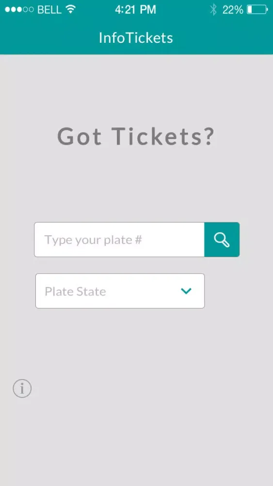 infoTickets - Find your traffic tickets with your license plate number Screenshots