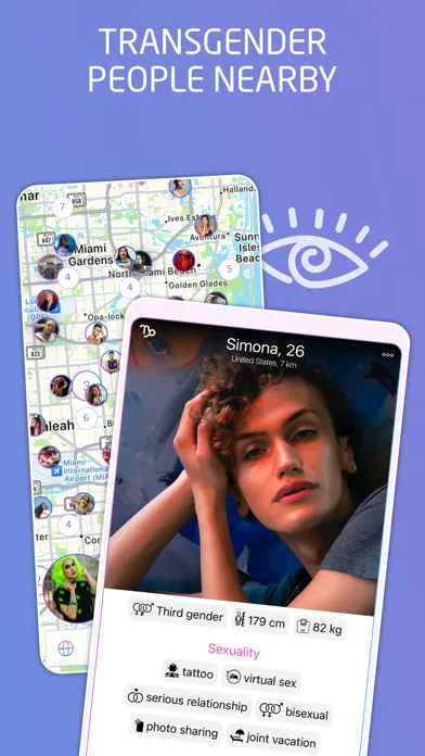 Captures d'écran de TRANSLOVE - Transgender Dating