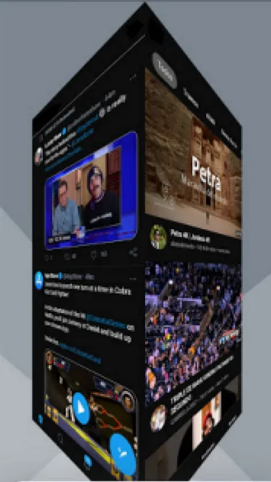 صور Social Networks 3D Media cube