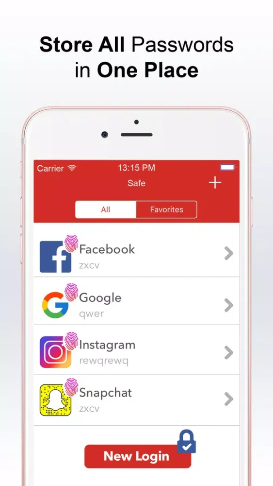 Zrzuty ekranu SecureLock - Backup for Social