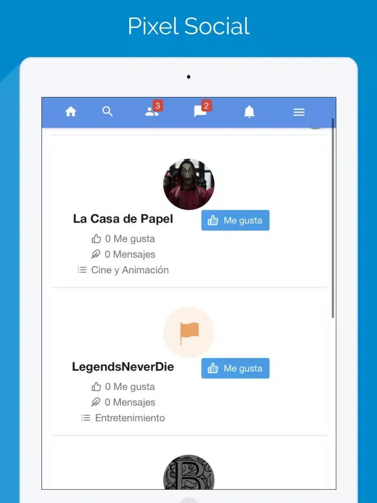 Pixel Social iPad 应用截图