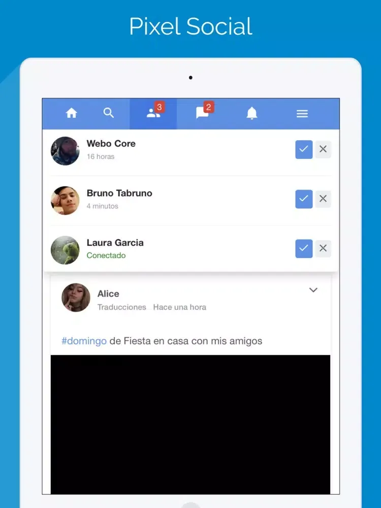 Pixel Social iPad 应用截图