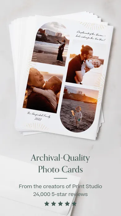 ภาพหน้าจอของ Greetings: Custom Photo Cards