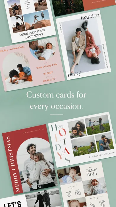 ภาพหน้าจอของ Greetings: Custom Photo Cards