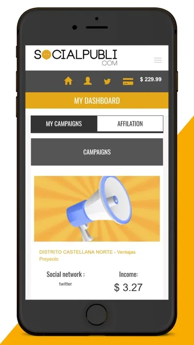 Zrzuty ekranu Socialpubli.com Influencers