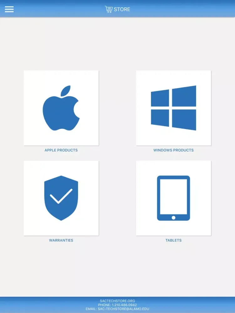 Capturas de pantalla de SAC Tech Store iPad 