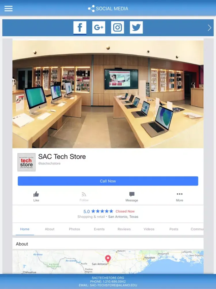 Capturas de pantalla de SAC Tech Store iPad 