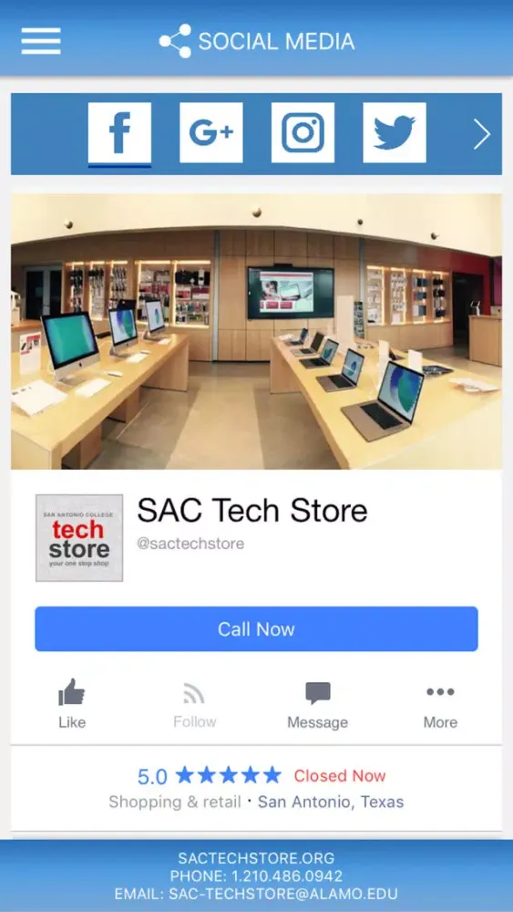 Capturas de pantalla de SAC Tech Store