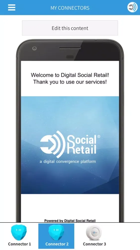 Ảnh chụp màn hình của Social Retail Mobile to Mobile