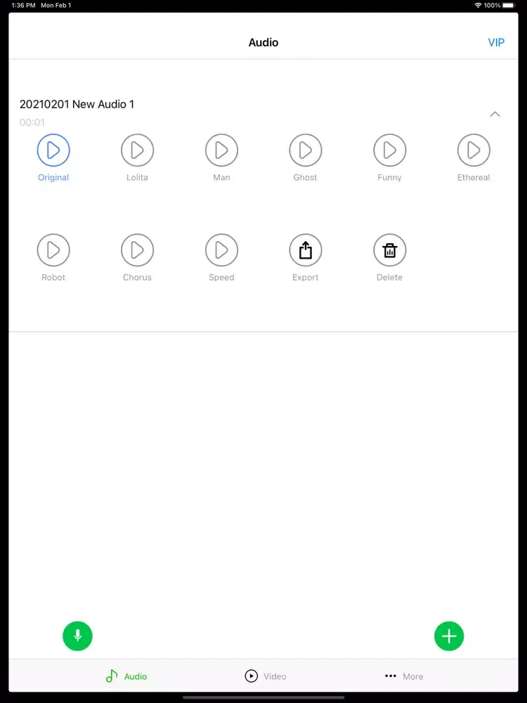 Captures d'écran de Voice Changer:Music editor app iPad 