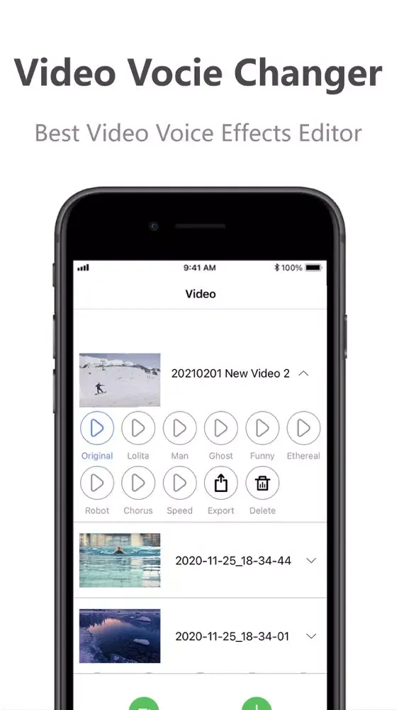 Captures d'écran de Voice Changer:Music editor app