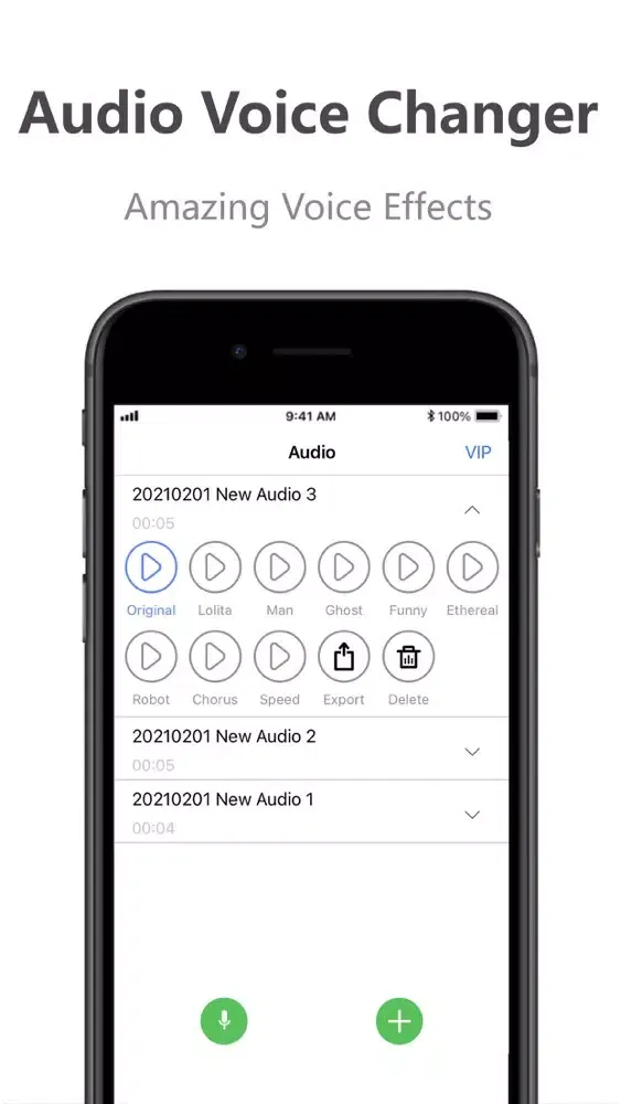Captures d'écran de Voice Changer:Music editor app