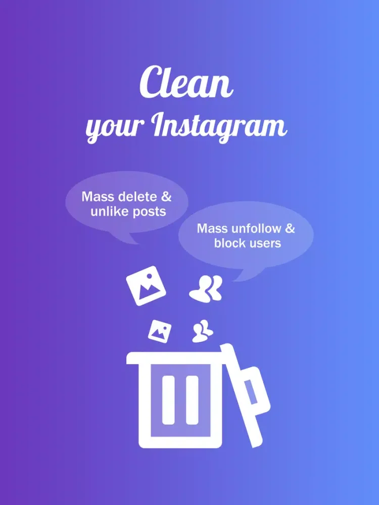 Zrzuty ekranu InstaClean - Cleaner for IG iPad 