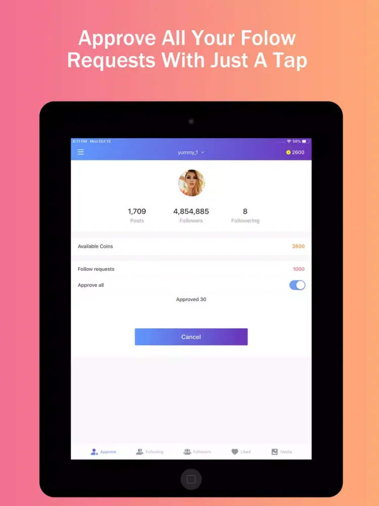 Zrzuty ekranu InstaClean - Cleaner for IG iPad 