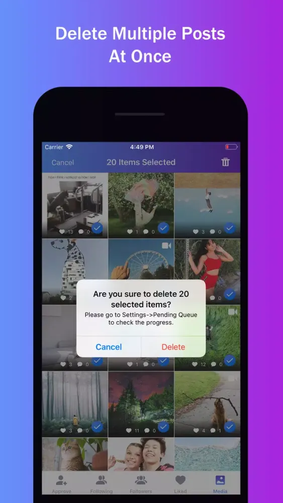 Zrzuty ekranu InstaClean - Cleaner for IG