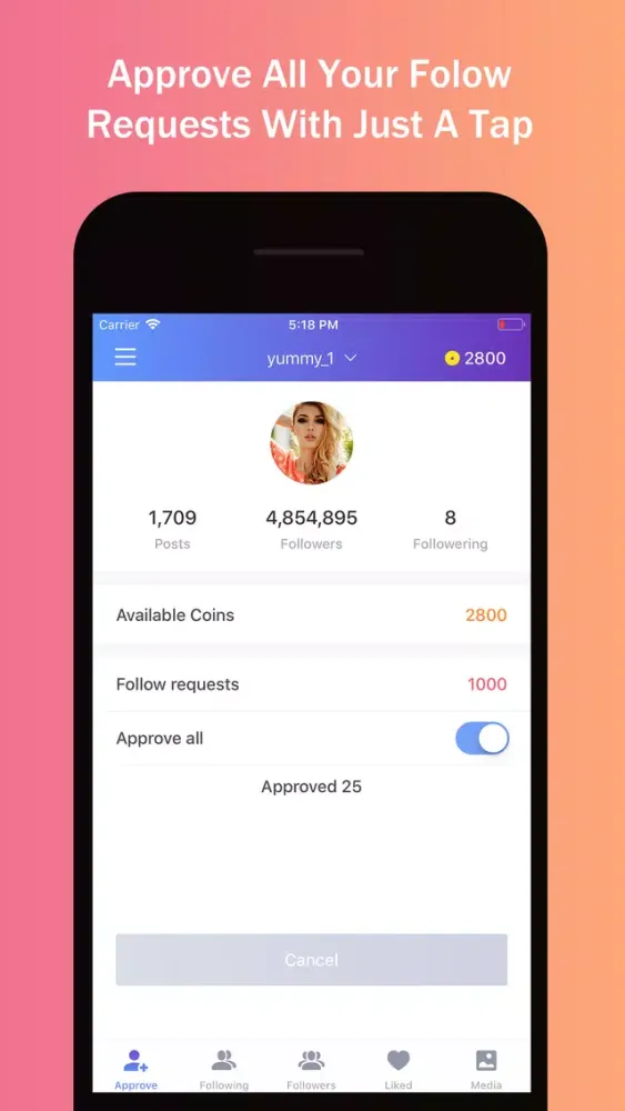 Zrzuty ekranu InstaClean - Cleaner for IG