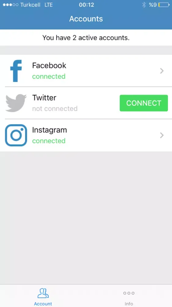 Social Track - Manage Accounts应用截图