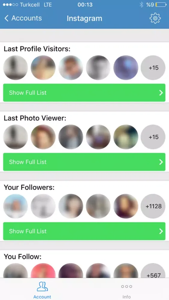Social Track - Manage Accounts应用截图